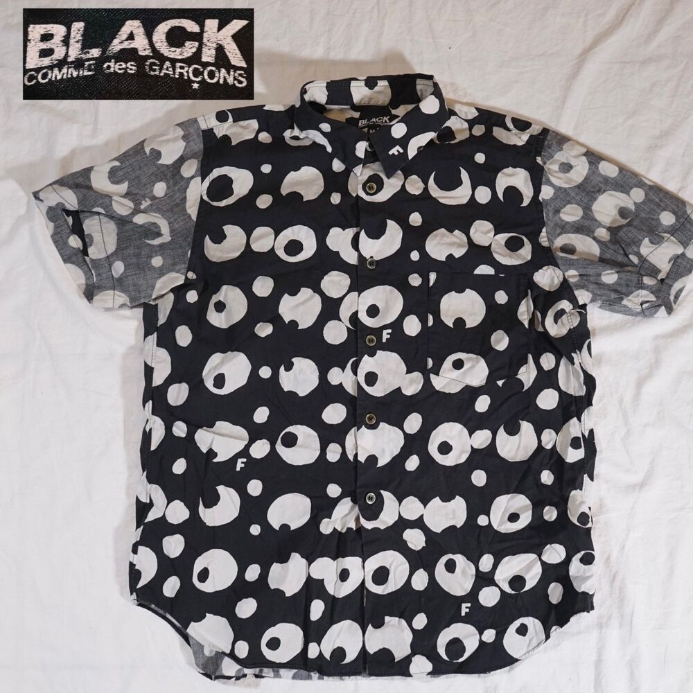 Comme des Garçons Black Short Sleeve Button Up Shirt Men’s M 2017